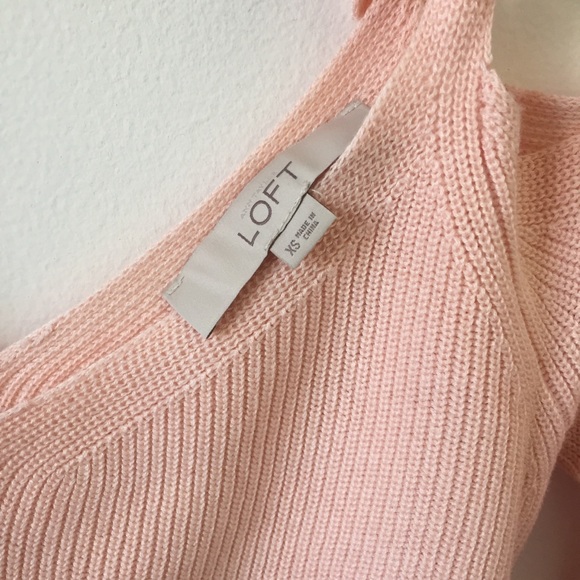 LOFT Now and Later Cold Shoulder Sweater - Picture 2 of 3